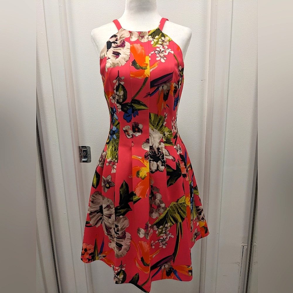 Vince Camuto Fit and Flare Floral Dress